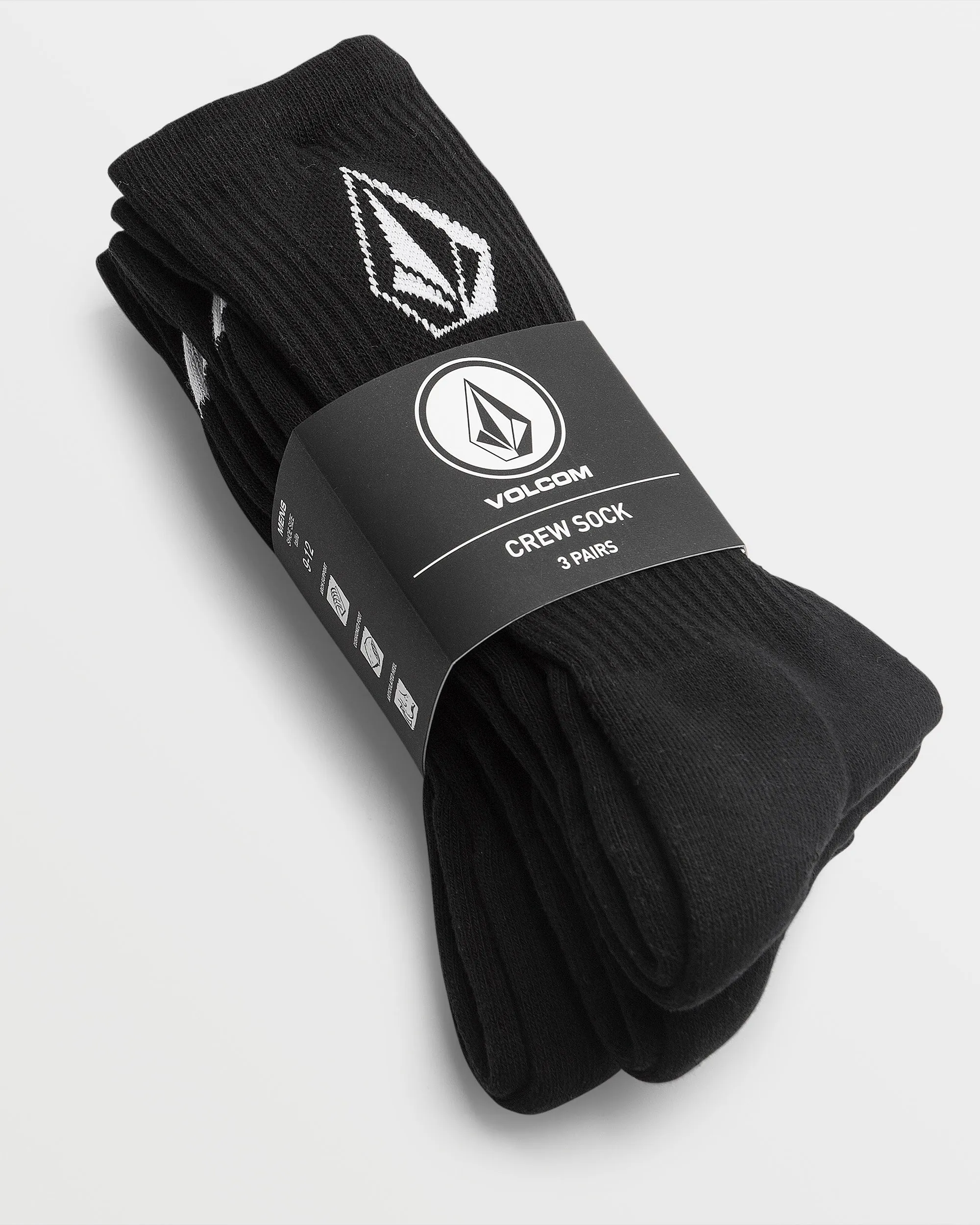 Full Stone Socks 3pk - Black sold by Volcom product image thumbnail 2