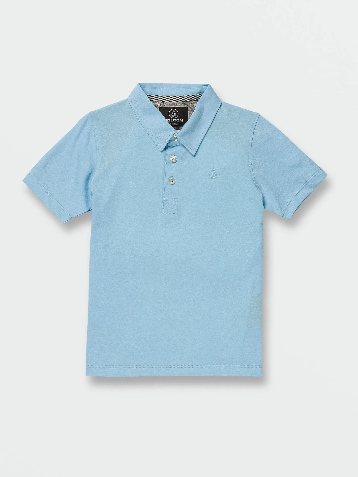 Little Boys Wowzer Polo Short Sleeve Shirt - Artic Blue sold by Volcom