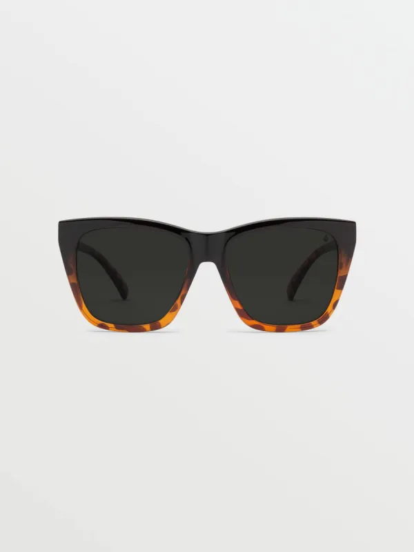 Looky Lou Sunglasses - Gloss Darkside/Gray Polar sold by Volcom