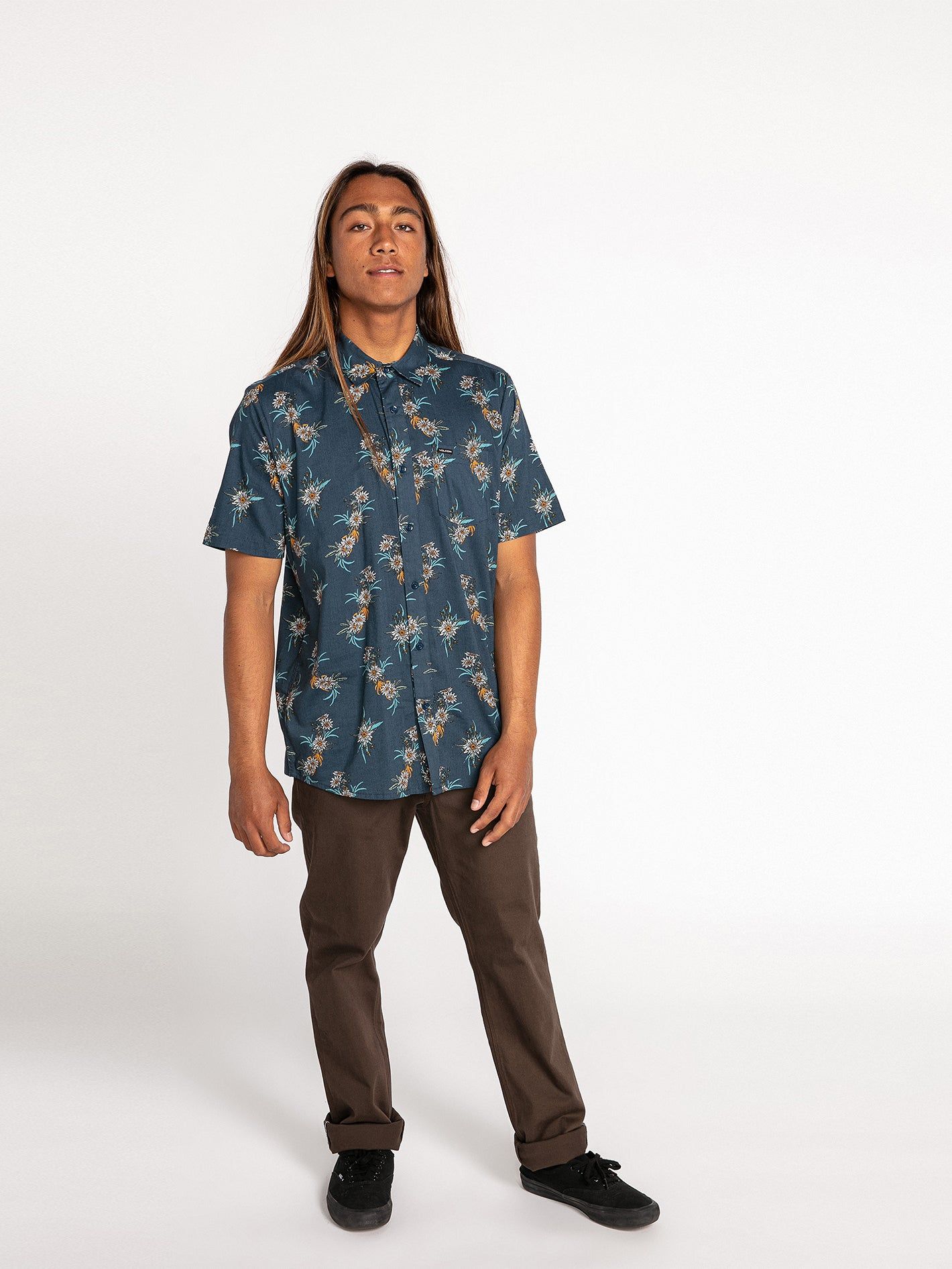 Viber Vison Short Sleeve Shirt - Marina Blue sold by Volcom product image thumbnail 2
