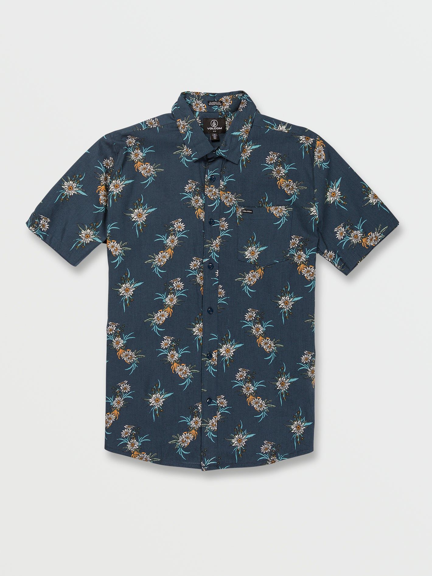 Viber Vison Short Sleeve Shirt - Marina Blue sold by Volcom product image thumbnail 3