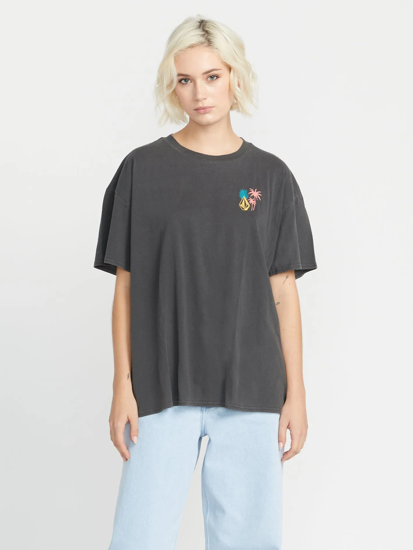 Stones Throw Short Sleeve Tee - Black sold by Volcom