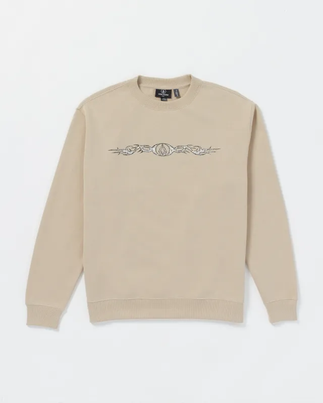 Watanite Crew Sweatshirt - Light Khaki sold by Volcom