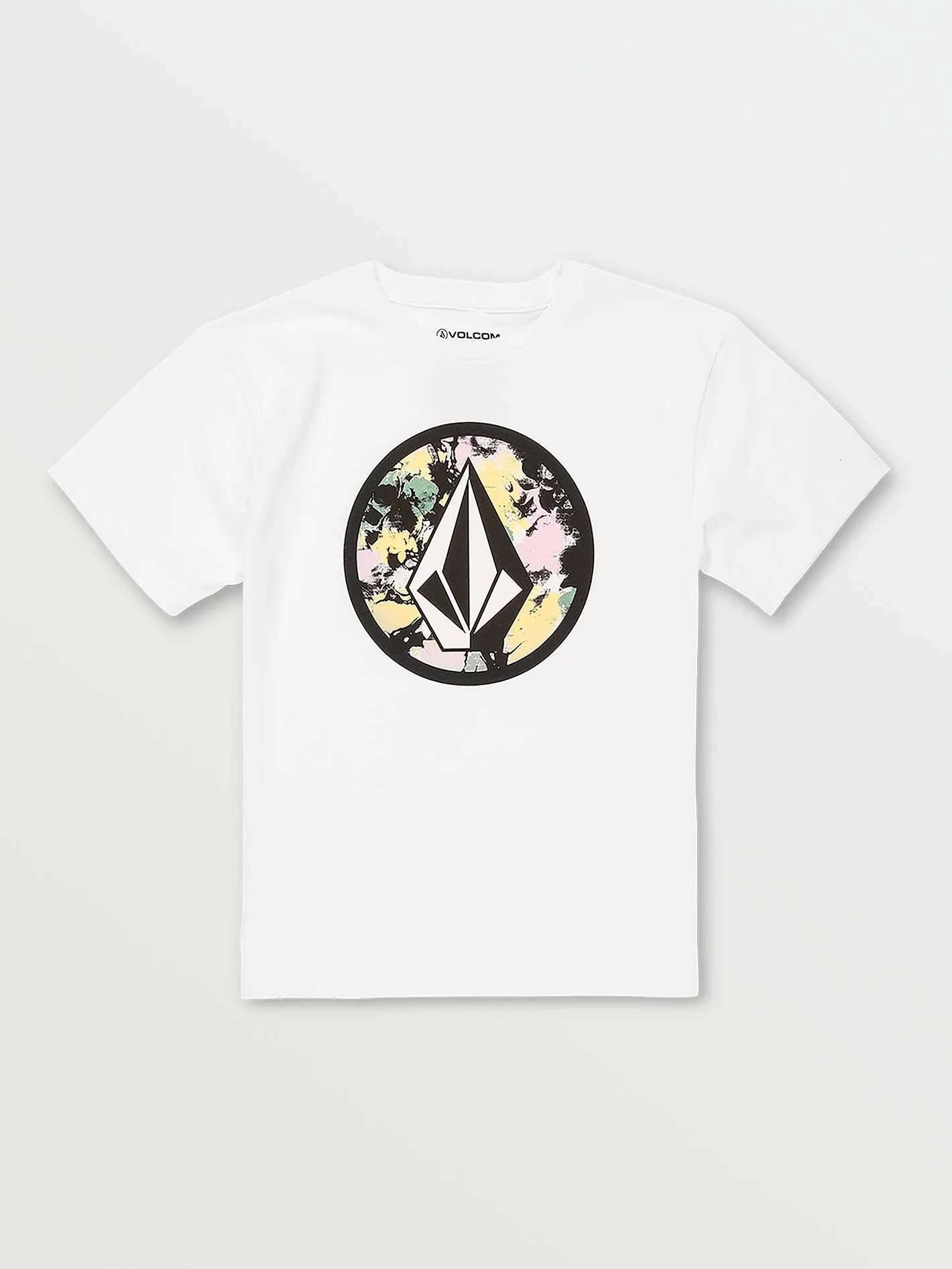 Little Boys Circle Stone Short Sleeve Tee - White sold by Volcom