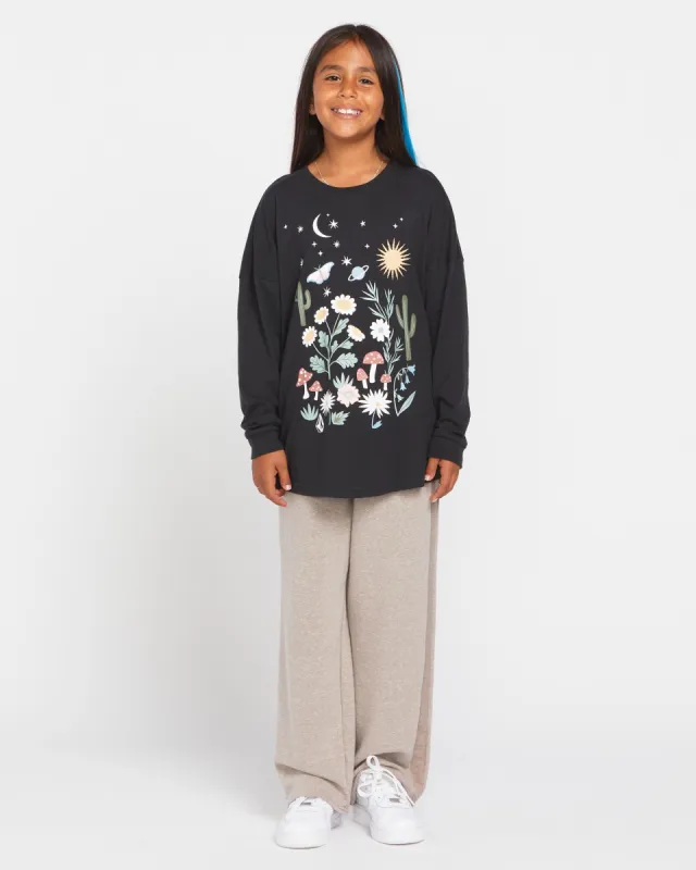 Big Girls Werking Dbls Long Sleeve Shirt - Black sold by Volcom