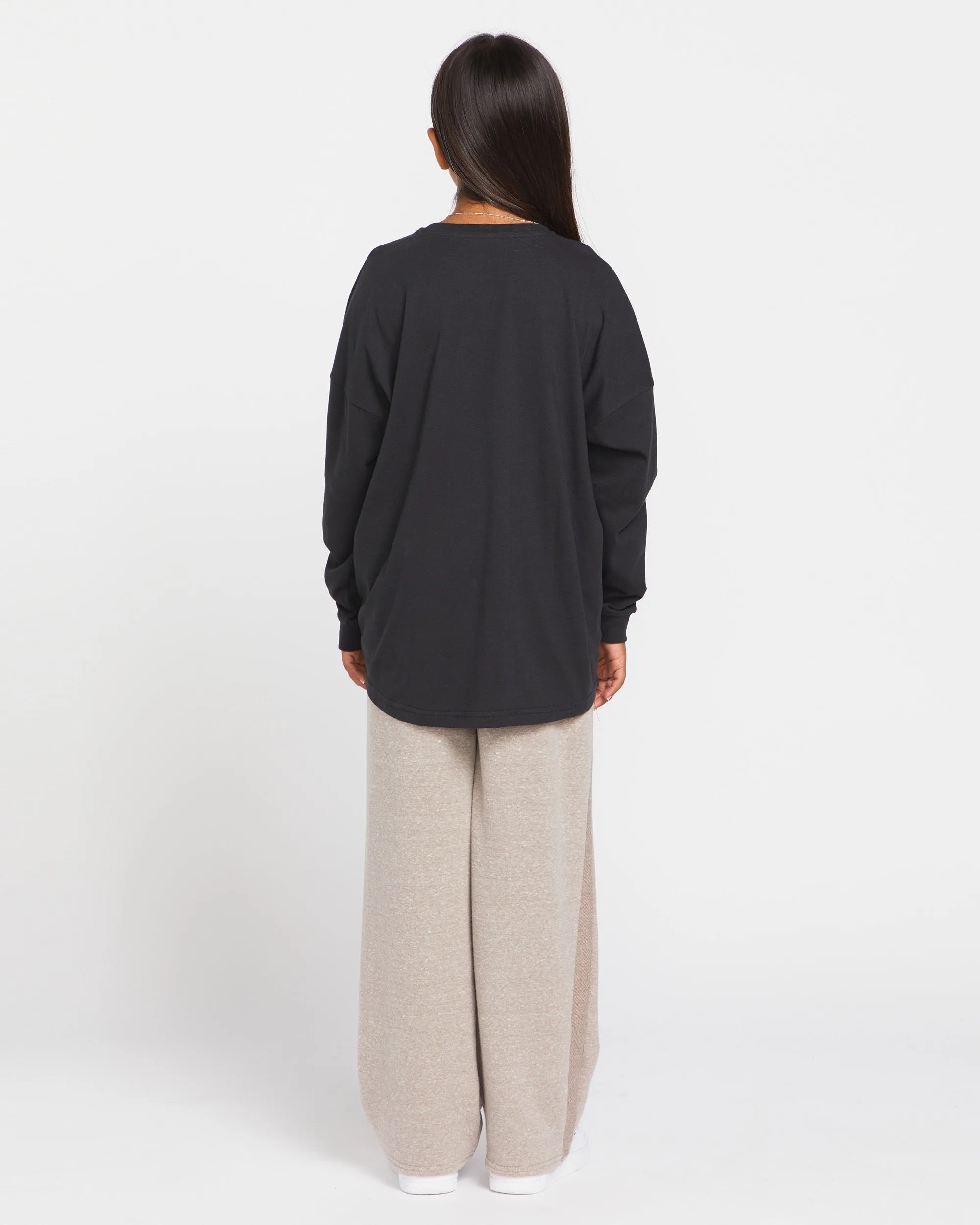 Big Girls Werking Dbls Long Sleeve Shirt - Black sold by Volcom product image thumbnail 2