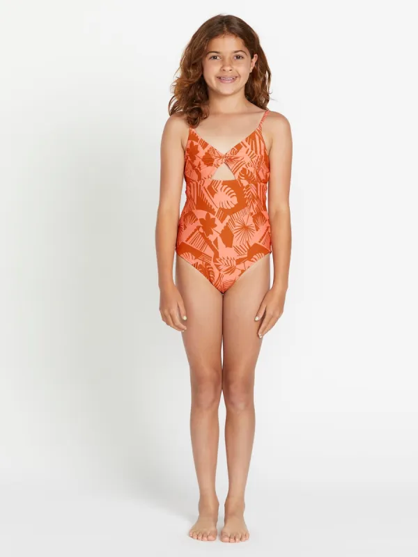 Girls Blocked Out One-Piece Swimsuit - Reef Pink sold by Volcom