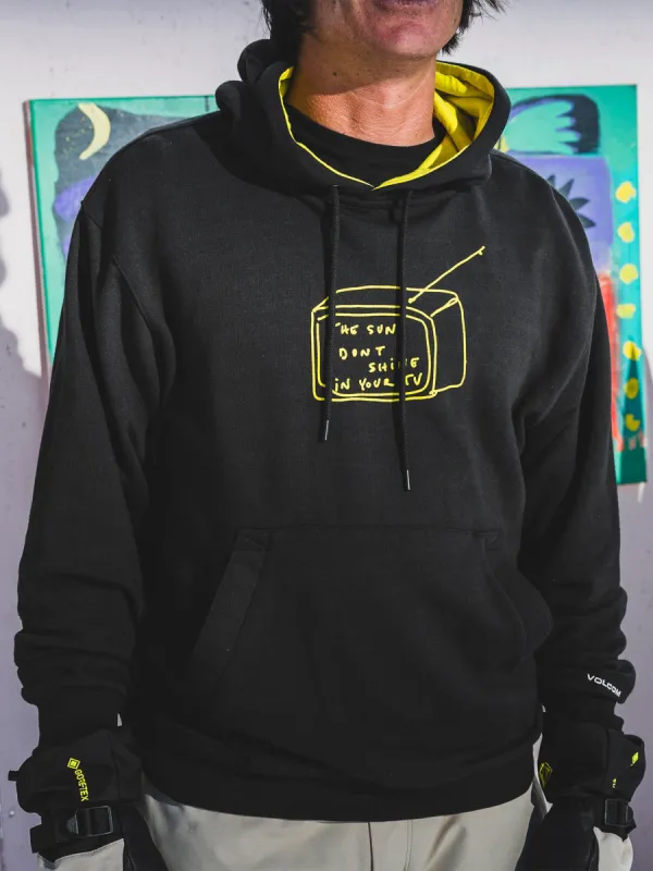 Mens D.I. Fleece Pullover - Black sold by Volcom