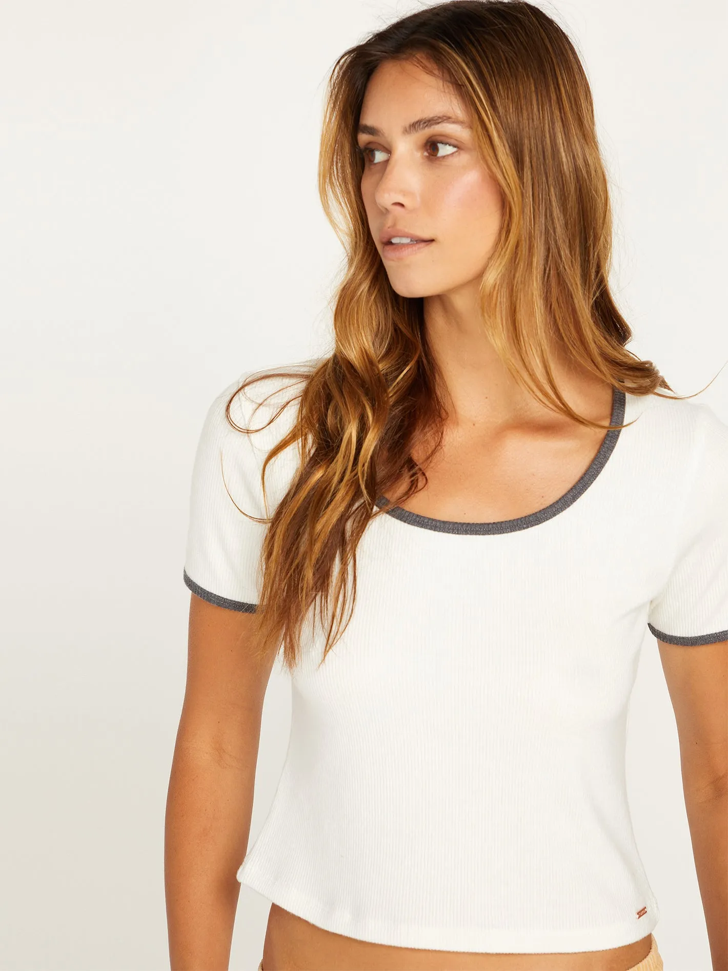 Lived in Lounge Rib Short Sleeve Shirt - Star White sold by Volcom product image thumbnail 3