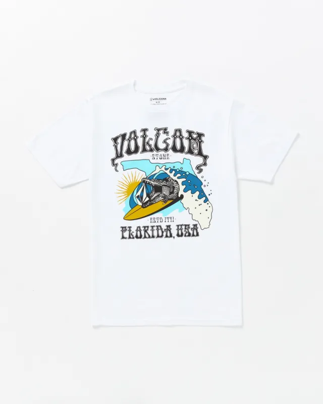 Gator Tubes Short Sleeve Tee - White sold by Volcom