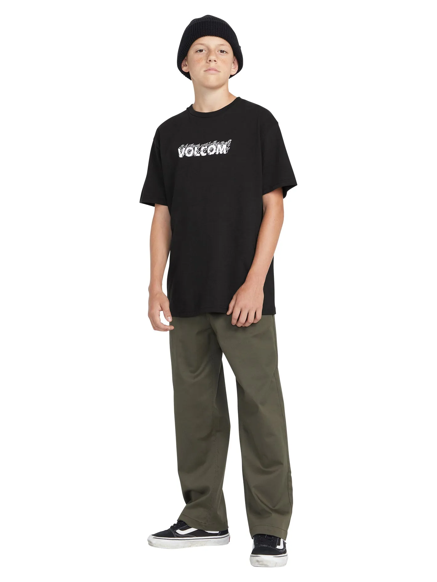 Big Boys Firefight Short Sleeve Tee - Black sold by Volcom