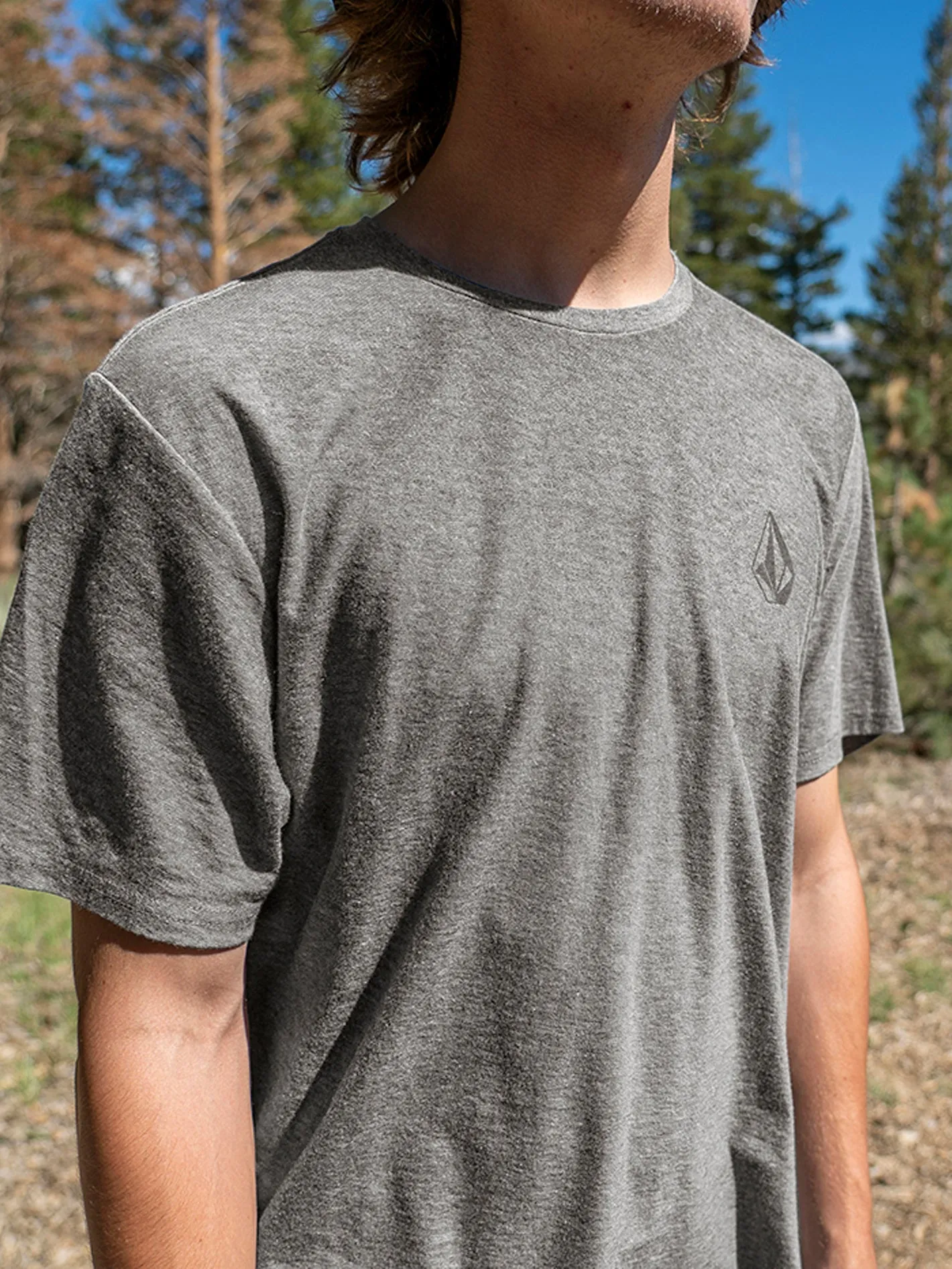 Stone Tech Short Sleeve Tee - Charcoal Heather sold by Volcom product image thumbnail 2