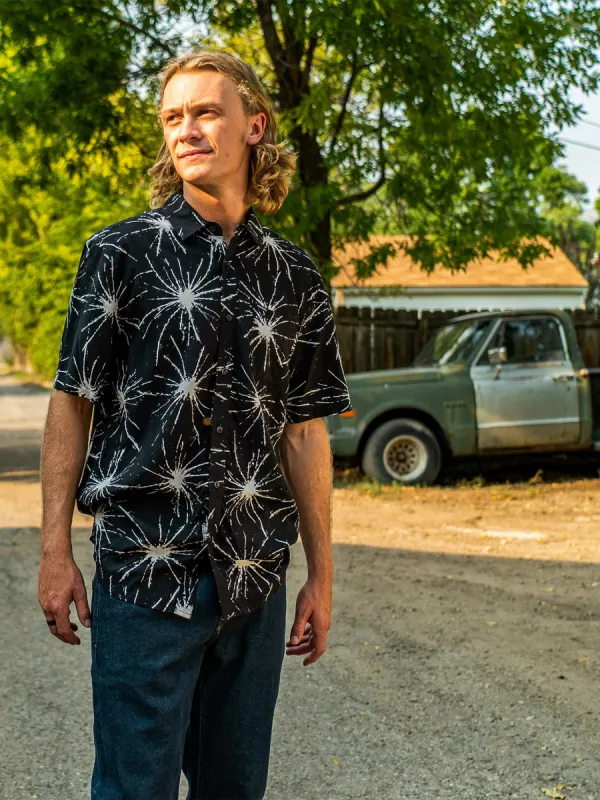 Stone Pegs Short Sleeve Shirt - Black sold by Volcom