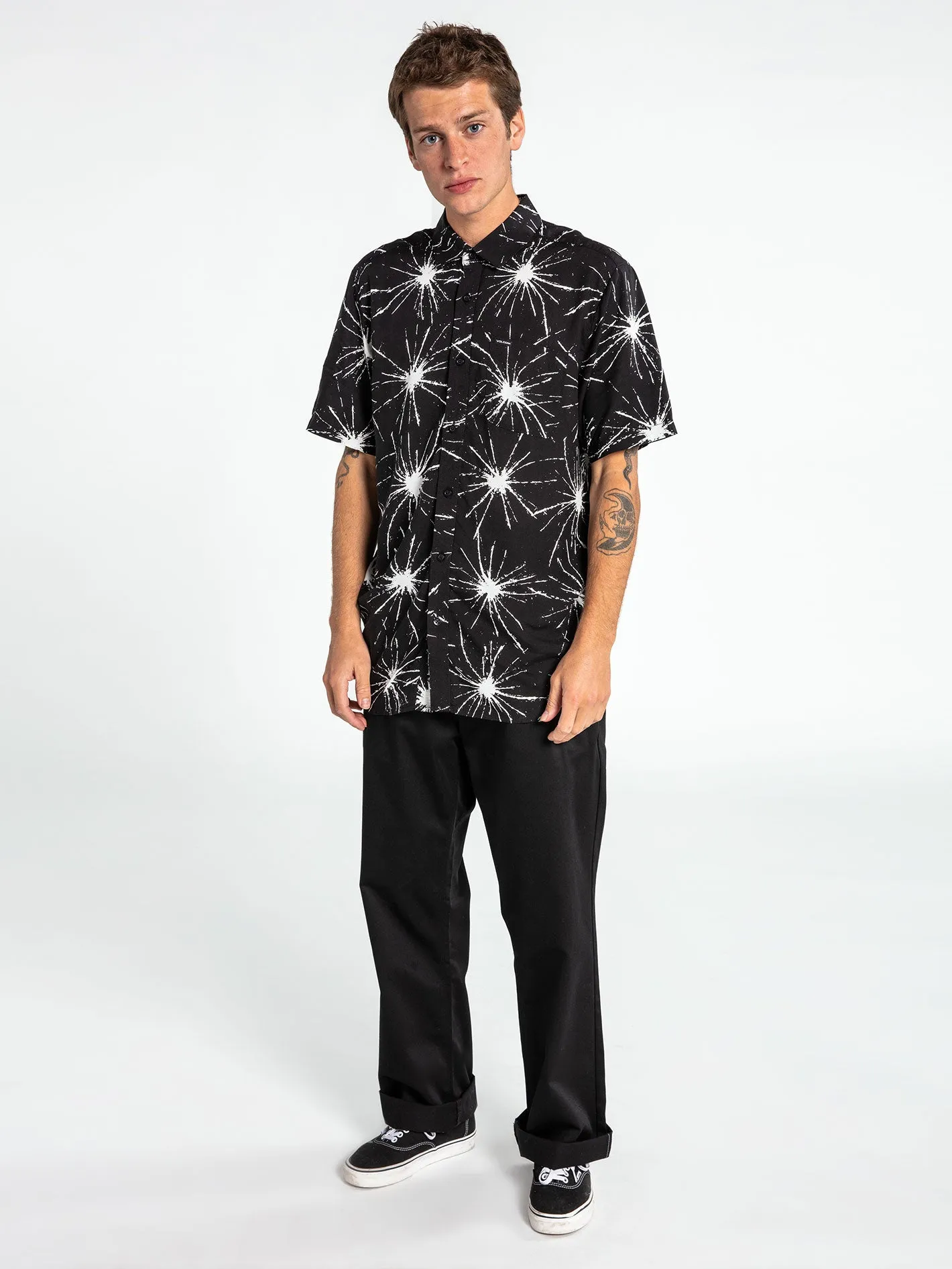 Stone Pegs Short Sleeve Shirt - Black sold by Volcom product image thumbnail 4