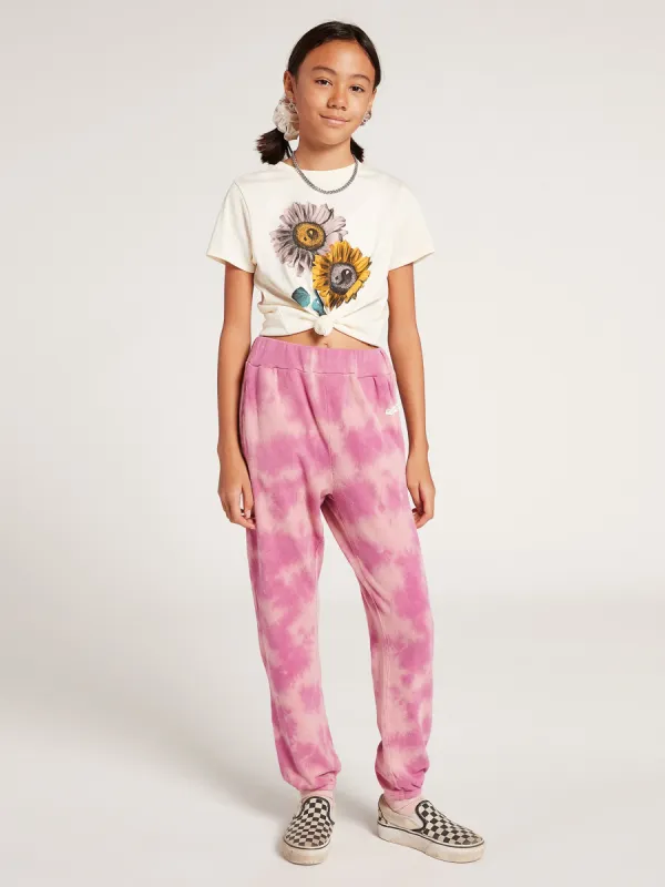 Girls Lived In Lounge Fleece Pants - Faded Mauve sold by Volcom
