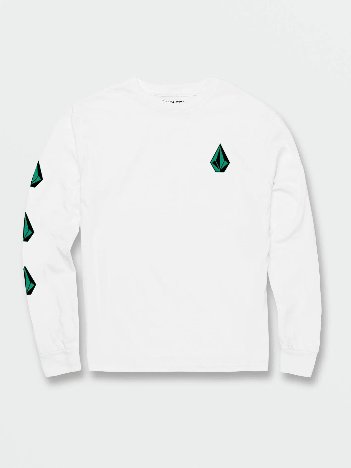 Big Boys Iconic Stone Long Sleeve Tee - White sold by Volcom