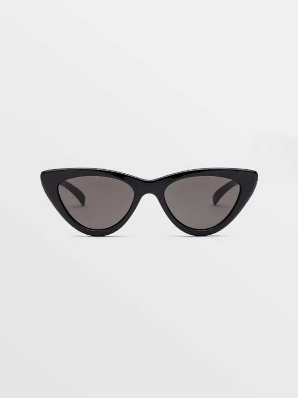 Knife Sunglasses - Gloss Black/Gray sold by Volcom