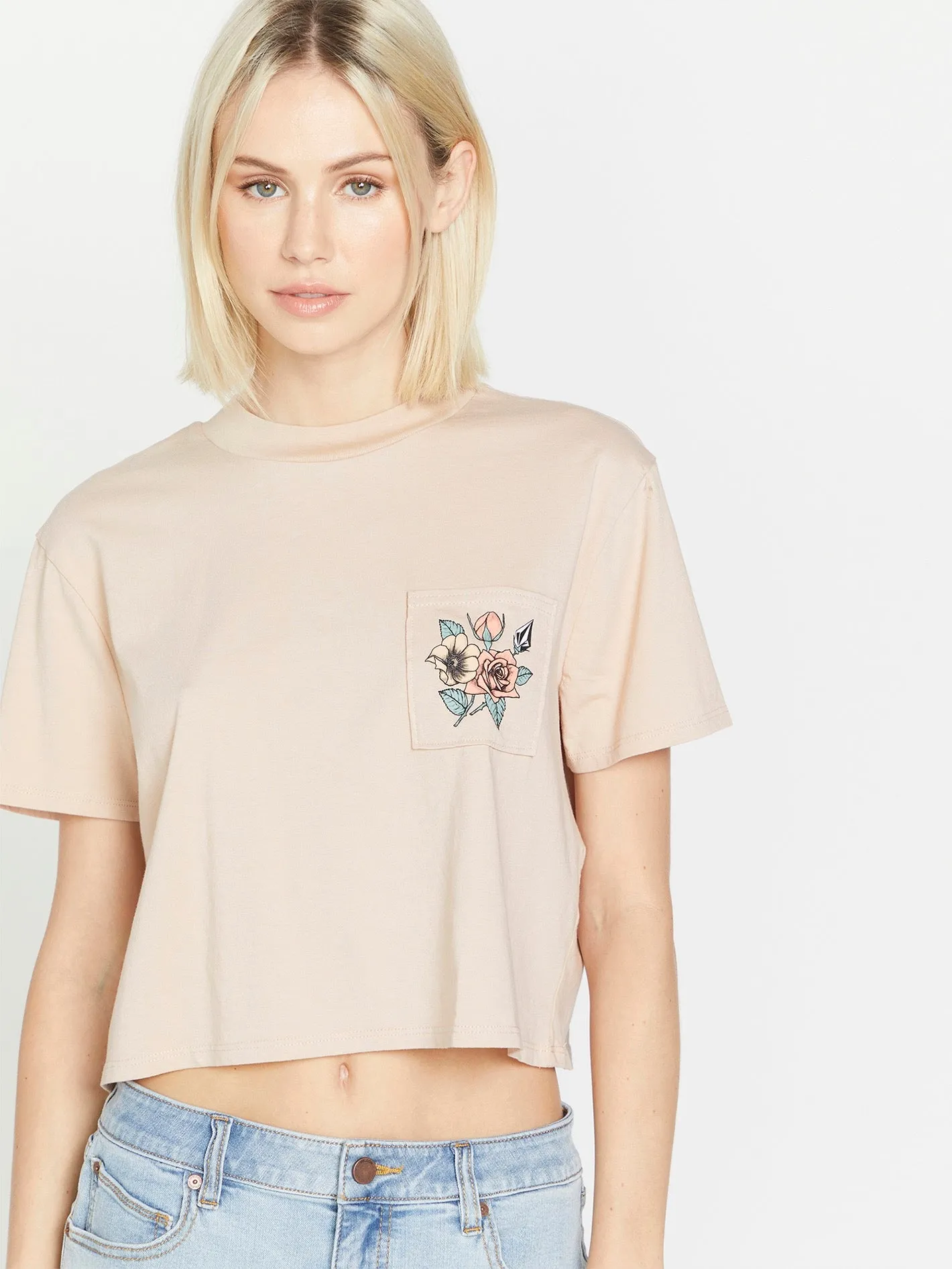 Pocket Dial Tee - Dusty Rose sold by Volcom product image thumbnail 5