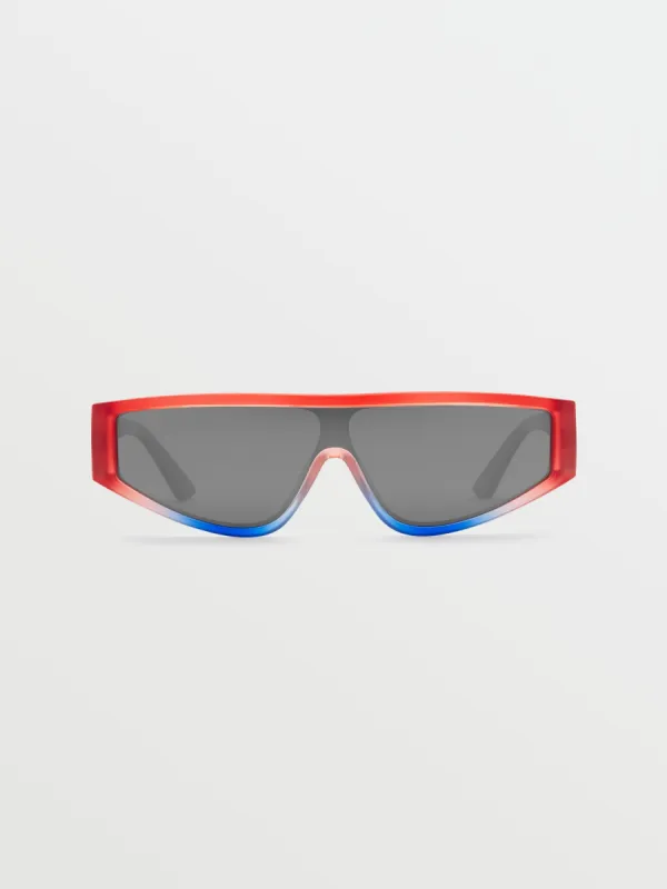 Vinyl Glaze Sunglasses - Stars & Stripes/Silver Mirror sold by Volcom