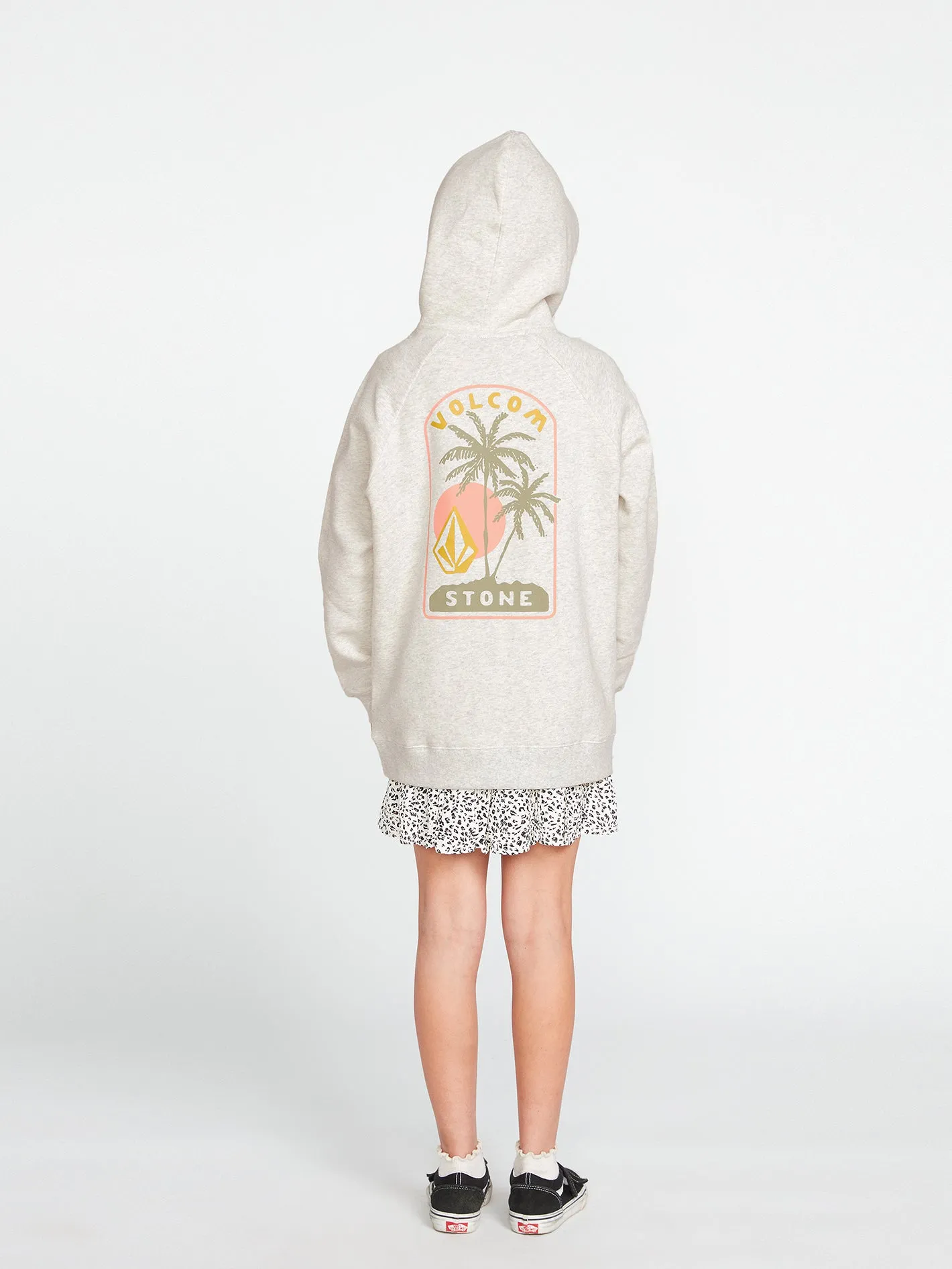 Girls Truly Stoked Boyfriend Hoodie - Light Grey sold by Volcom product image thumbnail 2