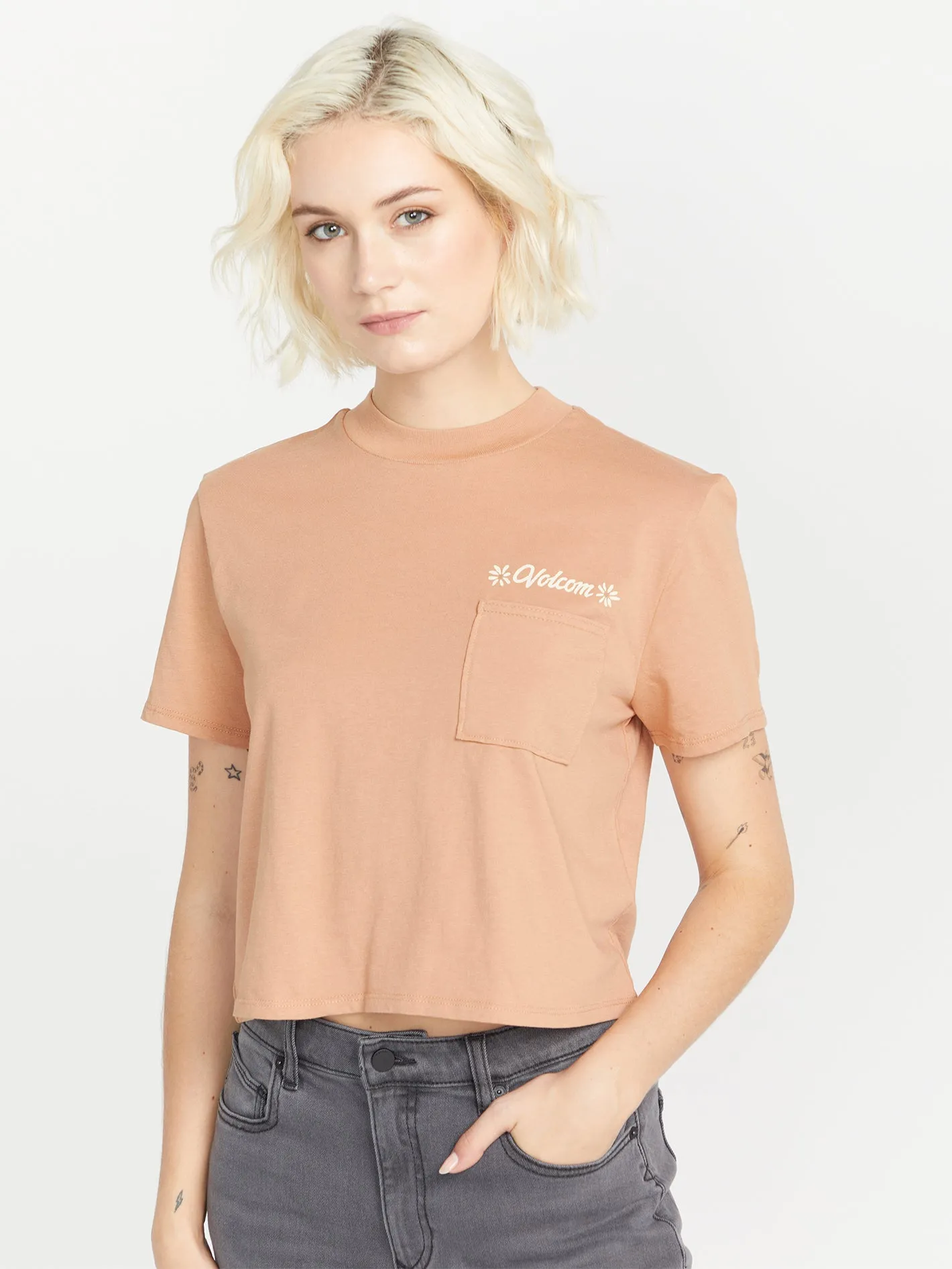 Pocket Dial Short Sleeve Tee - Clay sold by Volcom product image thumbnail 3