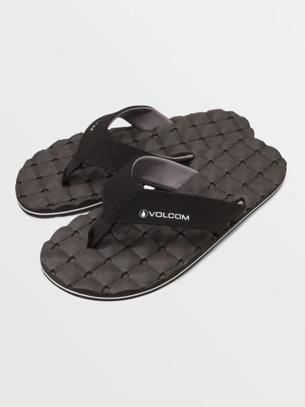 V-Cliner Sandals - Black Out sold by Volcom