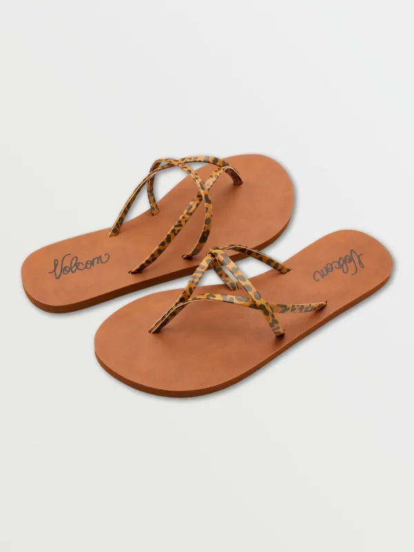 All Day Long Sandal - Cheetah sold by Volcom