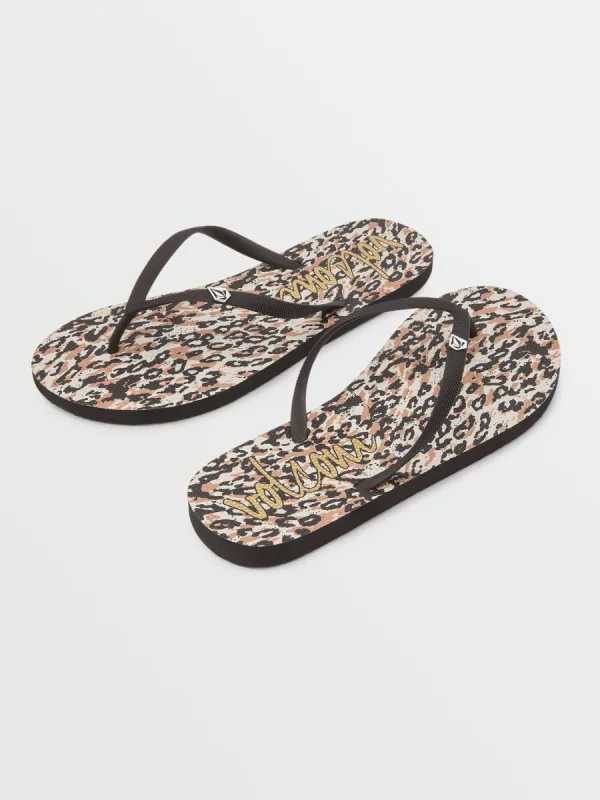 Rocking Solid Sandals - Leopard sold by Volcom
