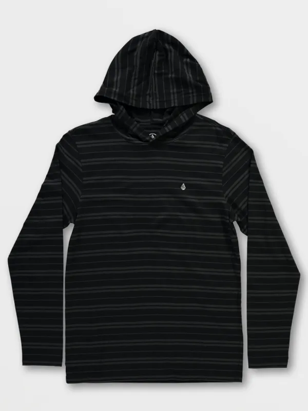 Parables Striped Hooded Shirt - Black sold by Volcom