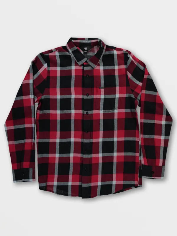 Curwin Long Sleeve Flannel - Rio Red sold by Volcom