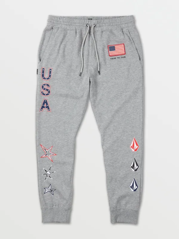 USST Iconic Stone Pant - Heather Grey (2022) sold by Volcom