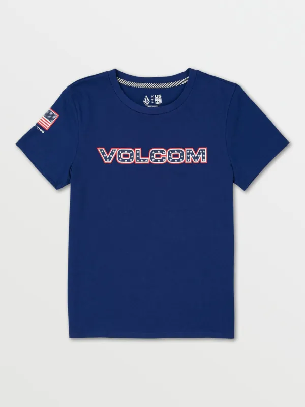 USST Short Sleeve Tee - Blue (2022) sold by Volcom