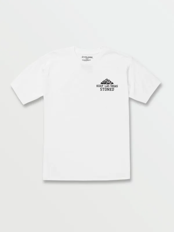 Coastal Drift Las Vegas Short Sleeve Tee - White sold by Volcom