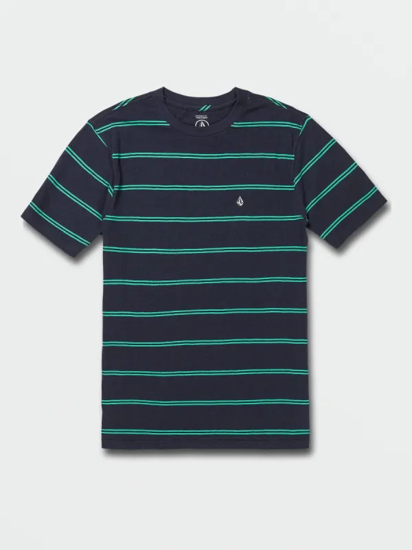 Waiters Crew Short Sleeve Shirt - Navy sold by Volcom