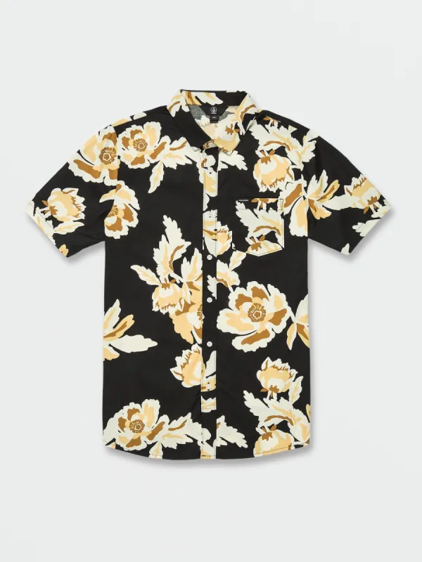 Warbler Short Sleeve Shirt - Black Combo sold by Volcom