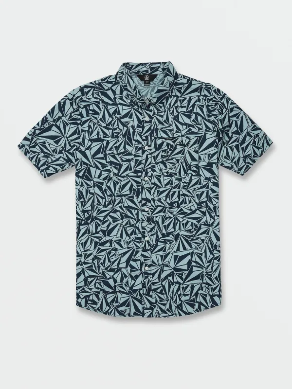 Warbler Short Sleeve Shirt - Cool Blue sold by Volcom