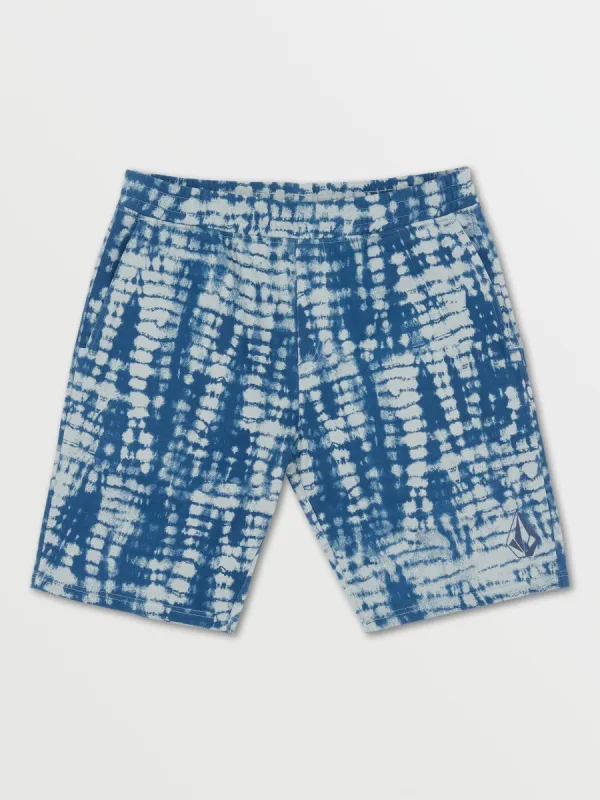 Vamo Elastic Waist Fleece Shorts - Cool Blue made by Volcom
