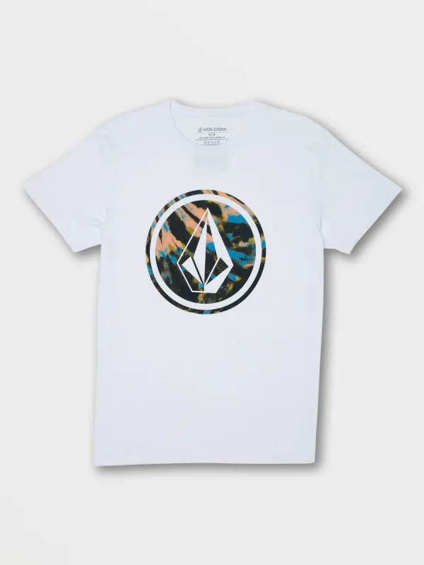 Circle Stone Fill Sleeve Tee - White sold by Volcom
