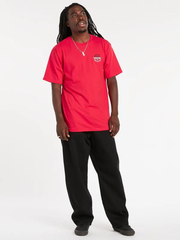 Winged Beast Short Sleeve Tee - Ribbon Red sold by Volcom