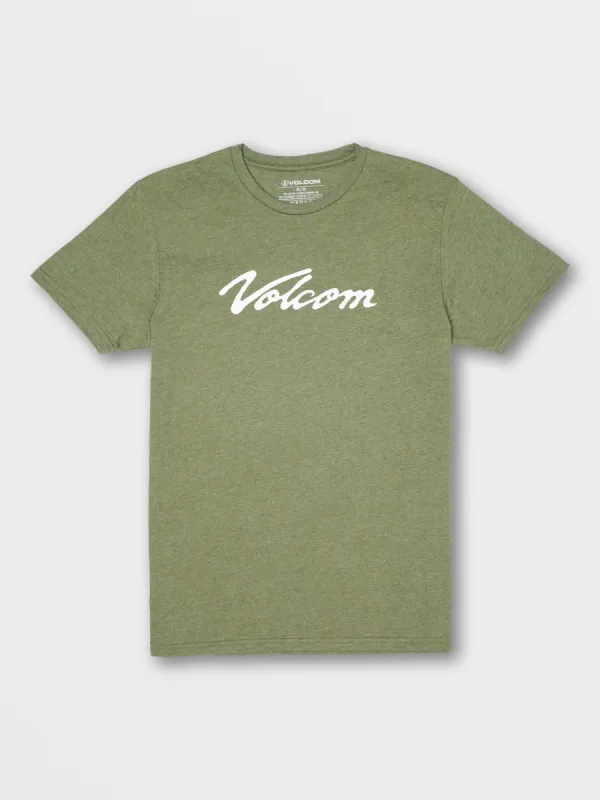 Swifted Short Sleeve Heather Tee - Military sold by Volcom