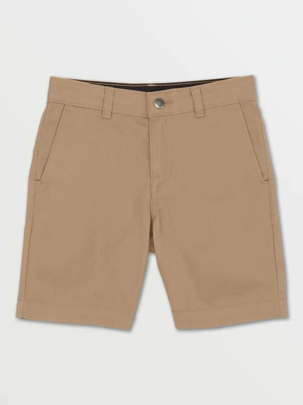 Little Boys Vmonty Shorts - Khaki sold by Volcom