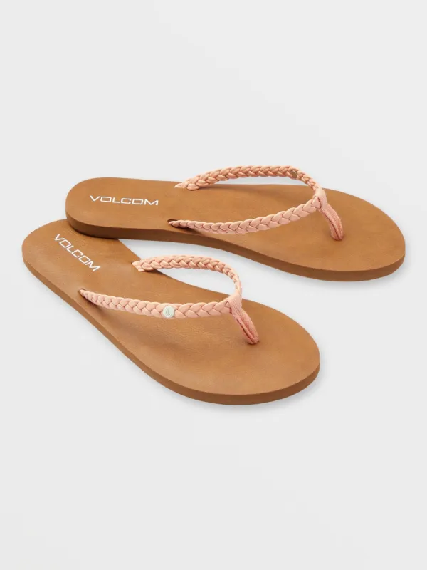 Forever Braided Sandal - Coral sold by Volcom