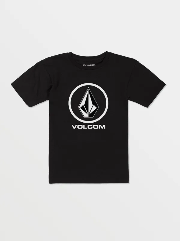 Little Boys Crisp Stone Short Sleeve Tee - Black sold by Volcom