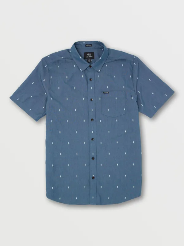 Salford Short Sleeve Shirt - Marina Blue sold by Volcom