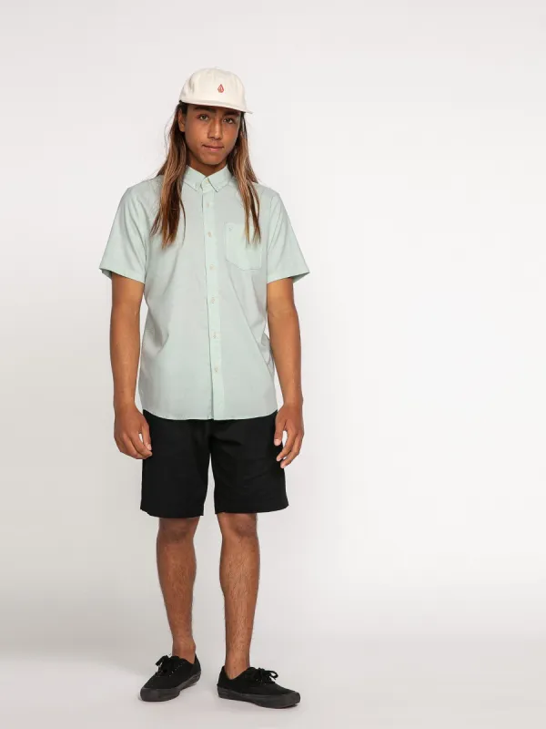 Everett Oxford Short Sleeve Shirt - Lichen Grey sold by Volcom