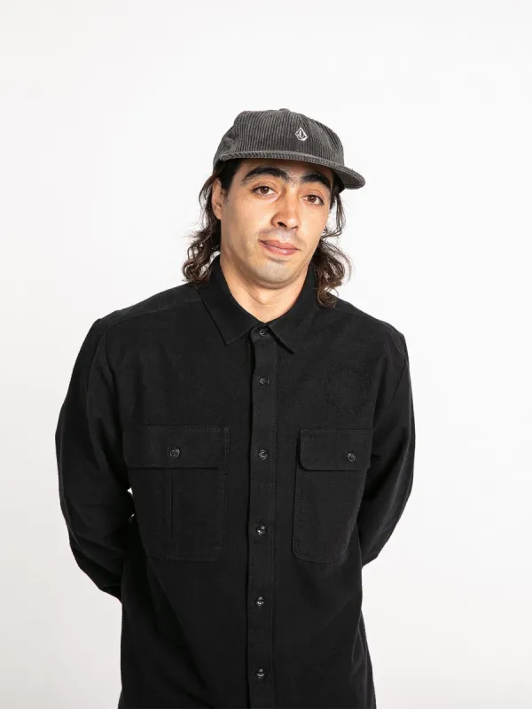 Minneret Long Sleeve Flannel - Black sold by Volcom