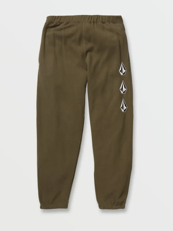 Iconic Stone Fleece Pants - Military sold by Volcom