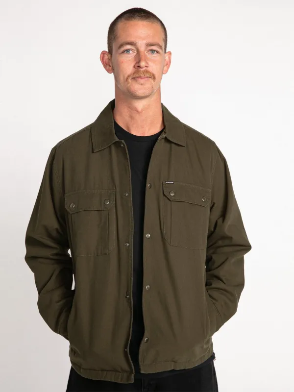 Larkin Jacket - Rinsed Black sold by Volcom