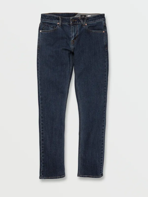 2x4 Skinny Fit Jeans - Dirty Med Blue made by Volcom
