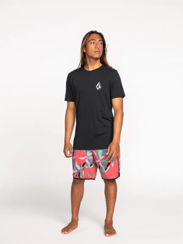 Iconic Stone Short Sleeve Tee - Black Combo sold by Volcom